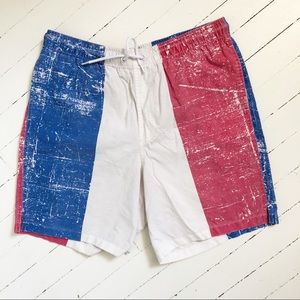 ASOS Retro Red Whited and Blue Swimsuit | S